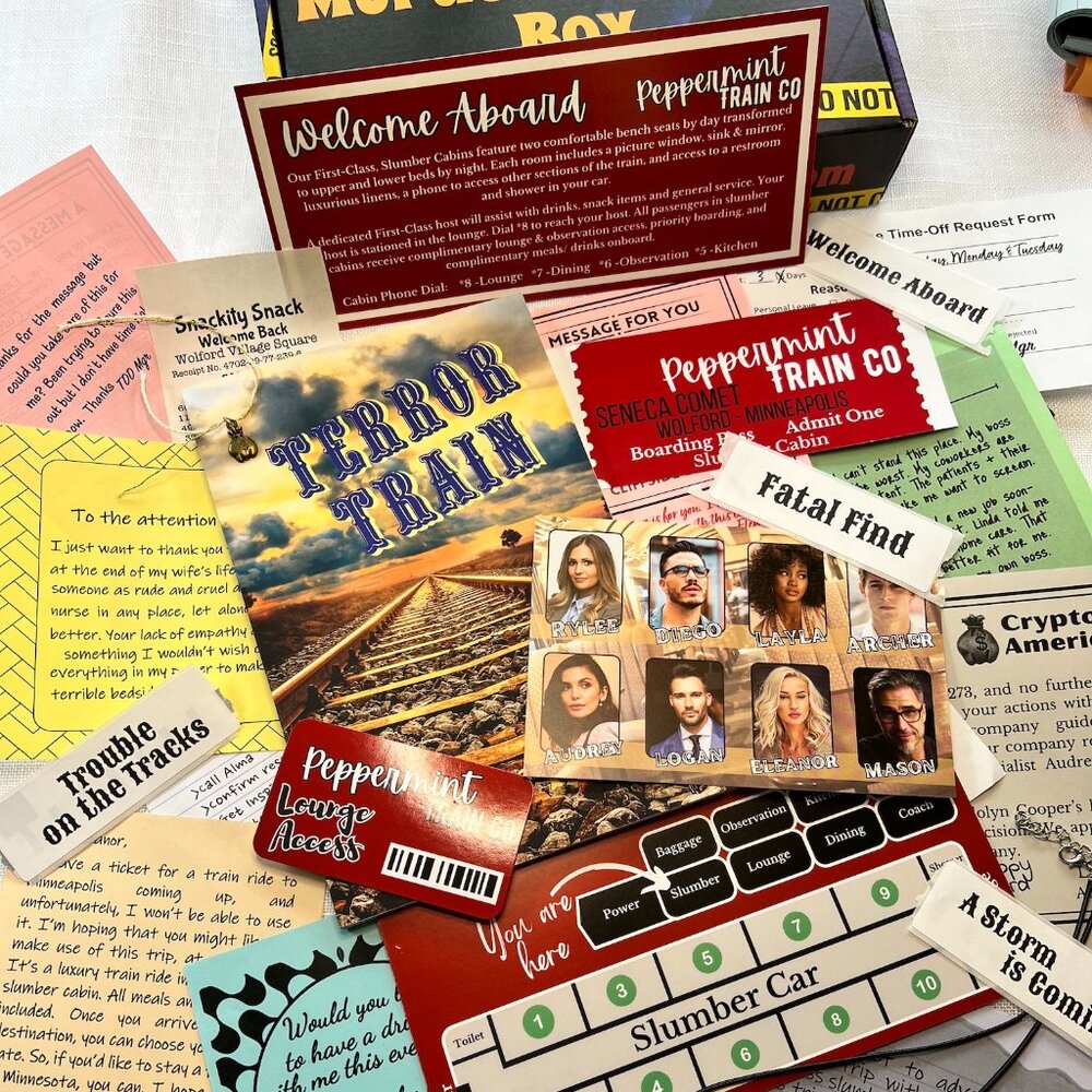 NEW Murder Mystery Game: Terror Train -Solve a Standalone Mystery from Home